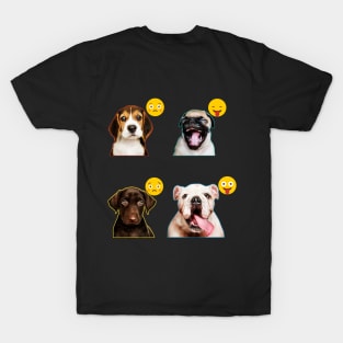 Dogs Act Emoji T-Shirt